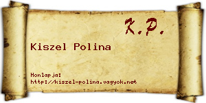 Kiszel Polina névjegykártya